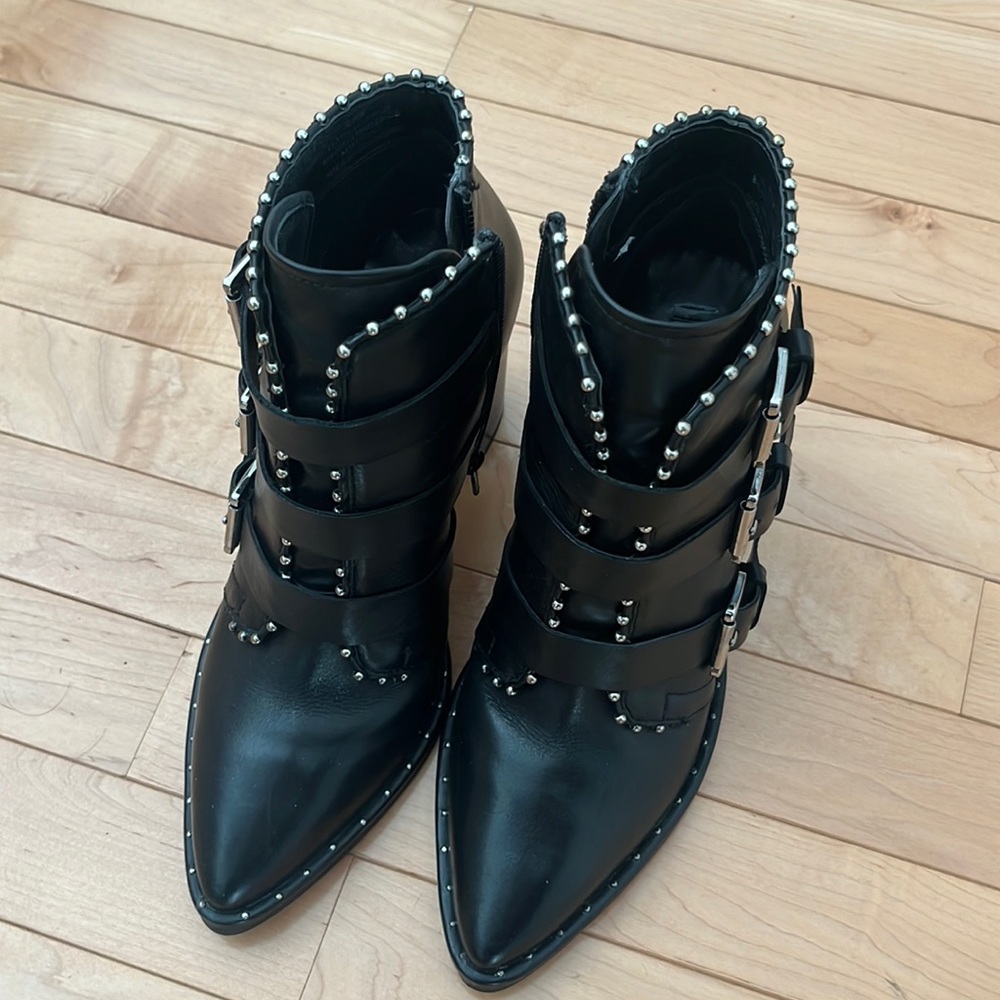 Steve Madden Leather and Studded booties